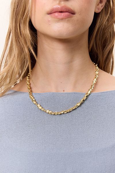 Manuka Elegant Beads Gold Necklace
