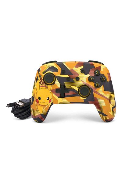 Powera PowerA Enhanced Camo Storm Pikachu Switch Wired Controller