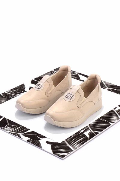 Bambi Beige Anorak Damen Freizeitschuhe K 01179070885