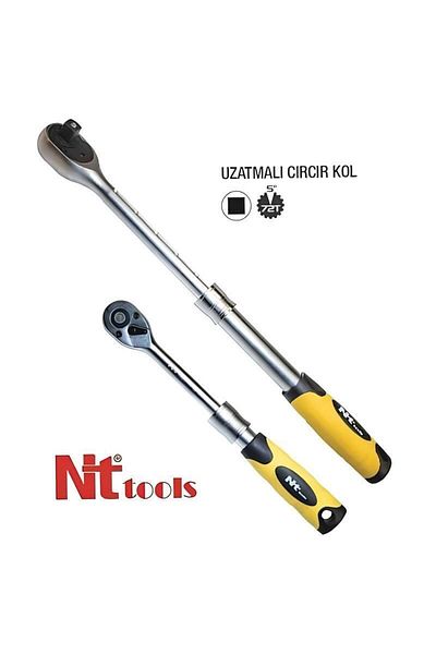 Nt Tools 1/4" Extension Ratchet Handle 165-200 Mm. 72 Teeth Nc12C14