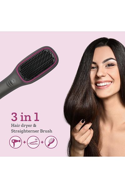 fulina 3 in 1 One Step Hot Air Brush,With Anti-Scald Comb,powerful airflow with low noise,360° Swivel Cord
