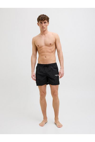 Jack & Jones Jack Jones Men's Black Shorts Jpstnaxos Jjswım Short Vesterbro Sn 12273986 -02
