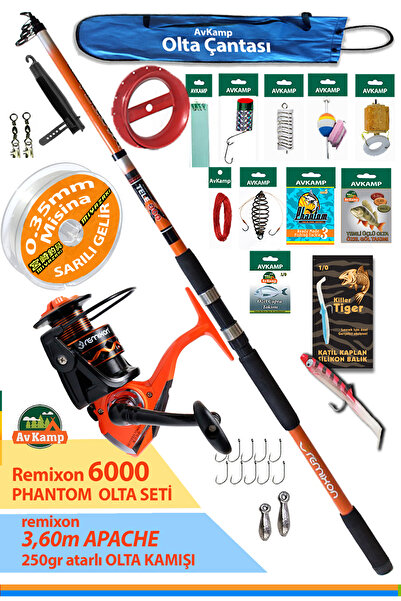 phantom fishing equipments Avkamp Phantom 3.60 Metre 250gr Atarlı Olta Seti