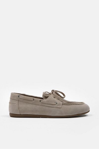 NILUFARR Miuccia Beige Seüt Genuine Leather Women's Loafer