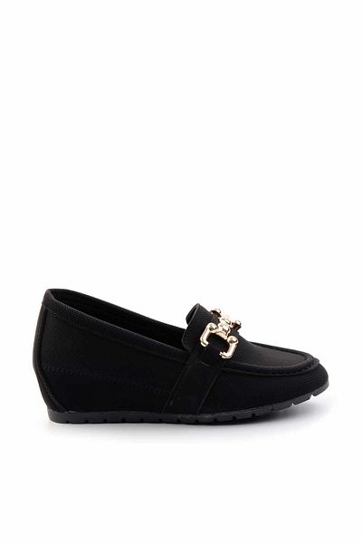 Bambi Schwarzer Damen-Loafer - K 01014015109   Modellschuhe