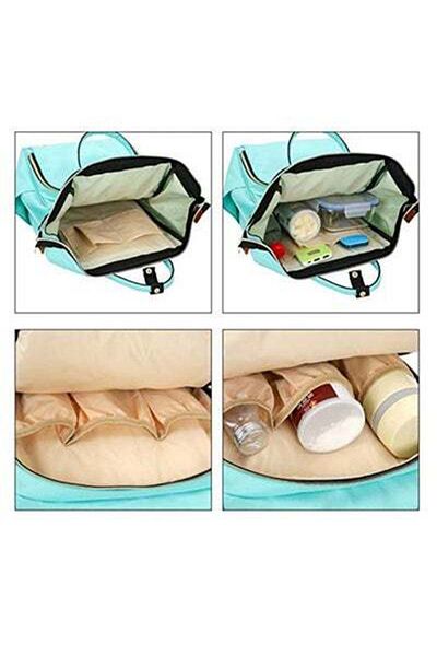 HALAMODO Stylish Multi-Functional Waterproof Baby Large Capacity Durable Travel Diaper Bag
