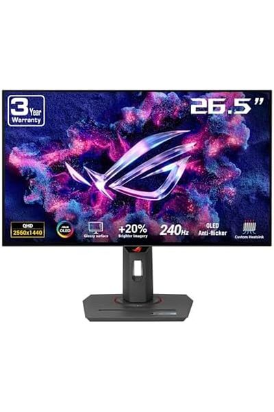 ASUS ROG Strix 27” 1440P OLED Gaming Monitor (XG27AQDMG) - QHD, Glossy OLED, 240Hz, 0.03ms, Custom