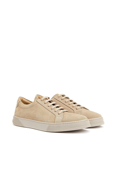 George Hogg Bej Erkek Deri Sneaker