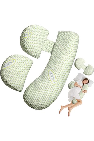 Yelajoy Extended Pregnancy Pillow for Sleeping,Adjustable Comfort,with Washable Cover