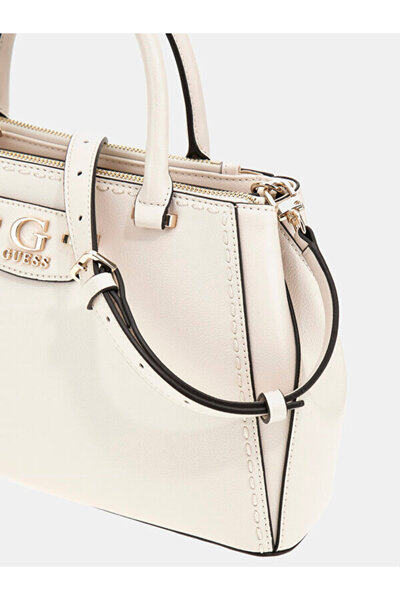 Guess NASTRA SOCIETY SATCHEL Жіноча біла сумочка HWBG9637060-OFF