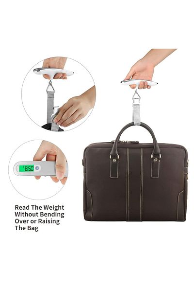 COOYA Luggage Weight Scale, High Precision Travel Digital Hanging Scales 50kg, for Suitcases 110 Lbs