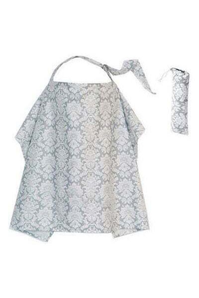 HALAMODO Adjusted and Comfortable Cotton Nursing Cover With A Carrying Case For Storage-Grey