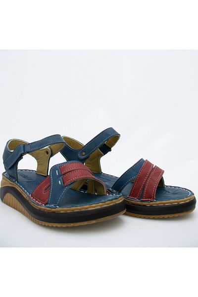 CONSUELO Sandale ortopedice din piele cu velcro 10222