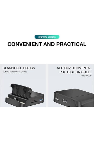 COOYA 4K HDMI Dock Station, USB C Smartphone to HDMI Docking Station