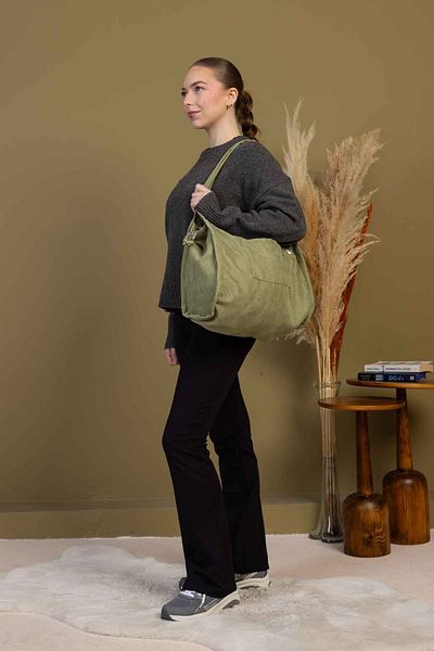 fluffy Mute Bag Light Green 00S Shopper Bag Zippered Lined Shoulder Bag (32/36)