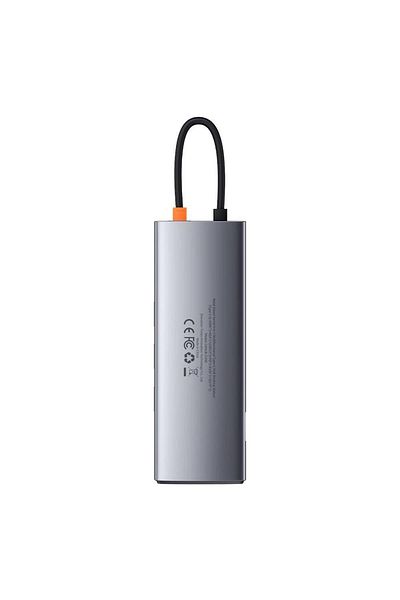 Baseus Stație de andocare Baseus Metal Gleam CAHUB-CU0G, USB 3.0 x 3, cititor de carduri SD x 1, MicroSD x 1