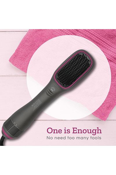 fulina 3 in 1 One Step Hot Air Brush,With Anti-Scald Comb,powerful airflow with low noise,360° Swivel Cord