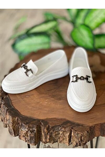 Pierre Cardin Daily Comfortable Buckle Women's White Shoes Pc52322