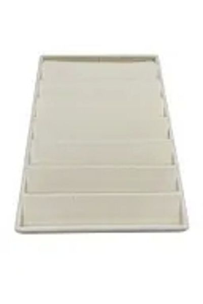 MeGass Dekor Σπορέλαιο Εγχώριας Παραγωγής Palace Bosna Model Suede Fabric Cream Χρώμα 34/24 cm Βάση σκουλαρικιού σε σταδιακό συρτάρι