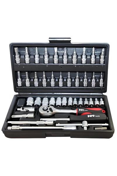 Nt Tools 1/4" Bits and Hex Socket Set - 46 Pieces NCSET14