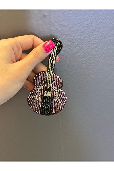 Gönülden Tasarım 10X5 CM BONCUK İŞLEME GİTAR ARMA DİKİŞ APLİKE