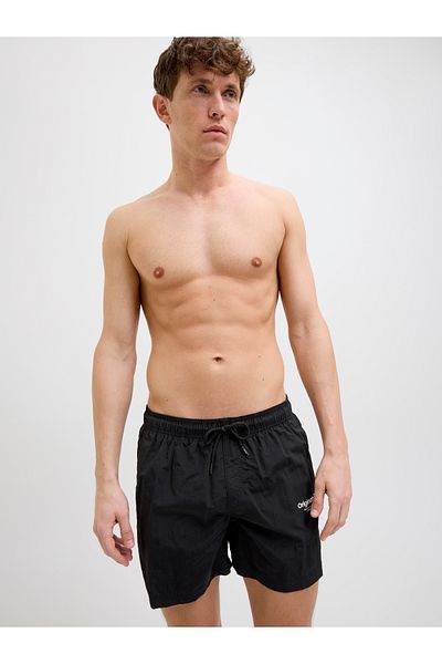 Jack & Jones Jack Jones Men's Black Shorts Jpstnaxos Jjswım Short Vesterbro Sn 12273986 -02