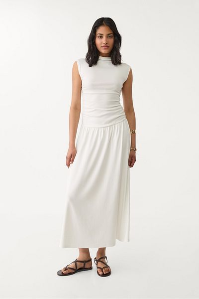 Stradivarius Funnel neck midi dress