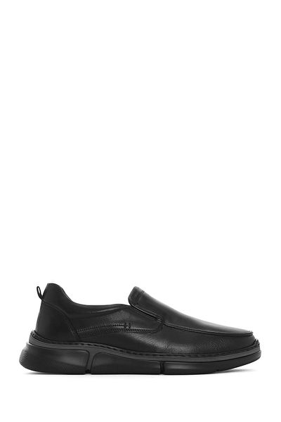 Derimod Men's Black Leather Comfort Casual Shoes 25Sfd 642218