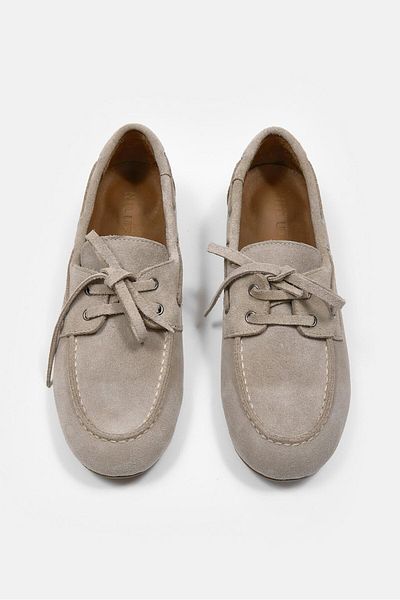 NILUFARR Miuccia Beige Seüt Genuine Leather Women's Loafer