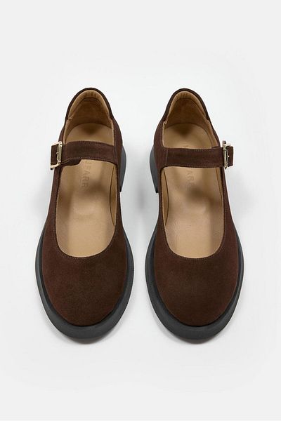NILUFARR Panthera Brown Suede Genuine Leather Women's Loafer