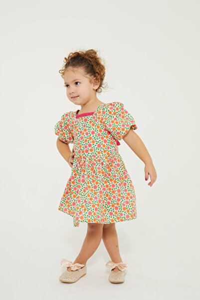 WİKİBOOM Sırt Detaylı Kız Çocuk Elbise