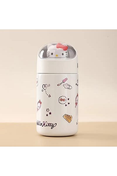 ada çanta kırtasiye Hello Kitty Shaped Children's Thermos 280ml Weight Size Kuşaki