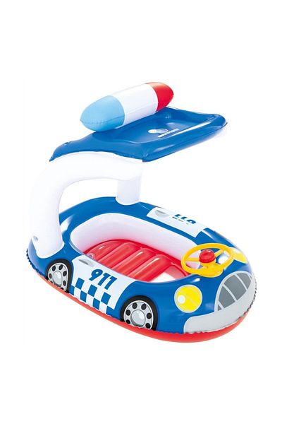 BESTWAY Bestway Police Car Assorted Swim Boat with Cover 98X66 26-34103 cm
