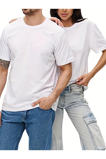 Lider Leather Set de 2 tricouri simple unisex - Design elegant și confortabil "