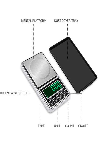 COOYA Digital Scale, Gold Jewelry Scale, Mini, Portable, Precision Balance 1kg/0.1g