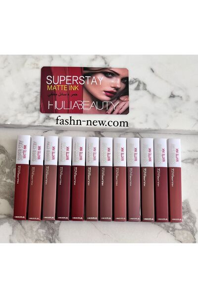 HULIABEAUTY مجموعة أحمر شفاه ارواج 12لون