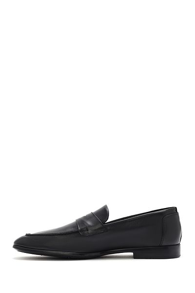 Derimod Men's Black Leather Casual Loafer 25Sfd 751118