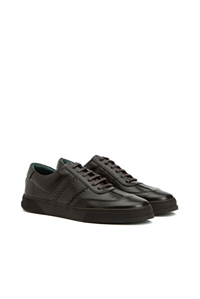 George Hogg Kahverengi Erkek Deri Sneaker