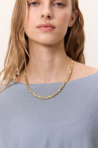 Manuka Elegant Beads Gold Necklace