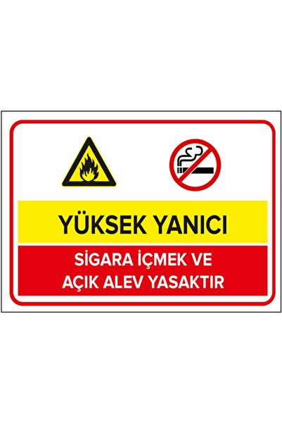 New Jargon White Warning Sign 25X35Cm