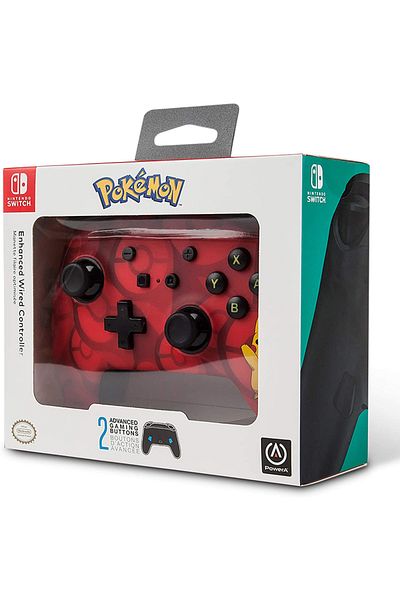 Powera Nintendo Switch Enhanced Wired Controller - Pikachu