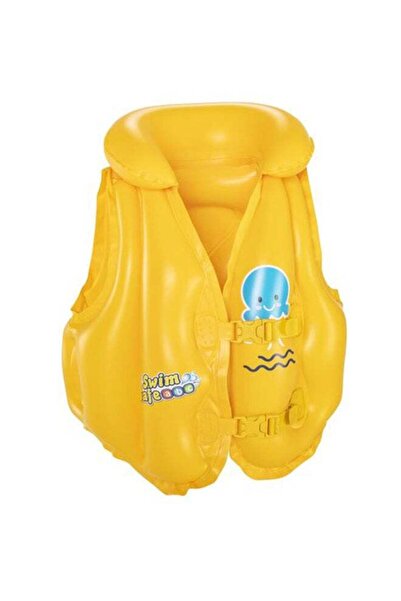 BESTWAY جاكيت سباحة اصفر 51x46 سم -26-32034