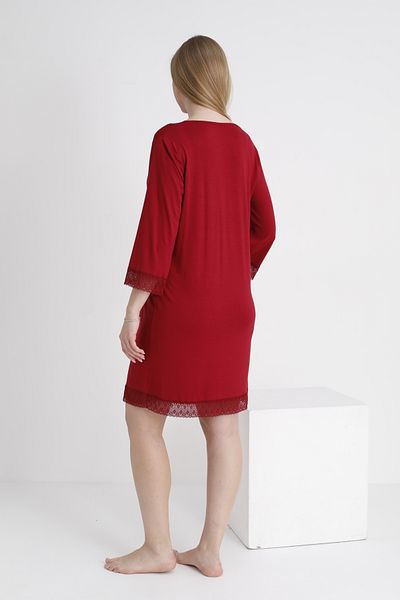 Miss Dünya Lissa Lace Detailed V-Neck Maternity Nightgown