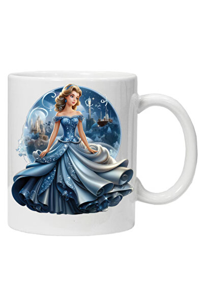 OEM Εξατομικευμένη λευκή κούπα "Σταχτοπούτα", INOVATIX®️. 330ml