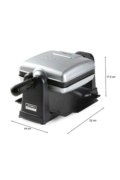 Domo Βελγική μηχανή βάφλας Do9272w, περιστροφική, 1400w, δίσκος συλλογής