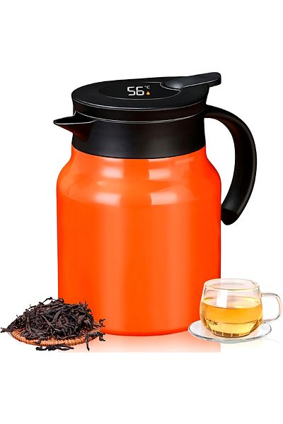 Other Insulated Vacuum Jug with Removable Tea Infuser Thermos Small Coffee with LED Temperature Display