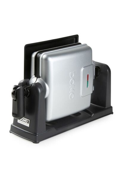 Domo Βελγική μηχανή βάφλας Do9272w, περιστροφική, 1400w, δίσκος συλλογής