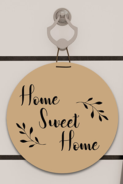 Dormot Home Decor pentru ușă cu model dulce de casă cu frunze maro, imprimare...