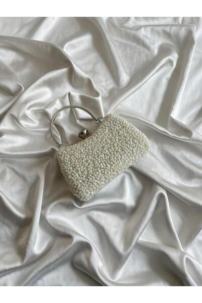 Mia Collection Μονόπετρο Μοντέλο Γάμου Αρραβώνας Βραδινό Φόρεμα Τσάντα Λευκή