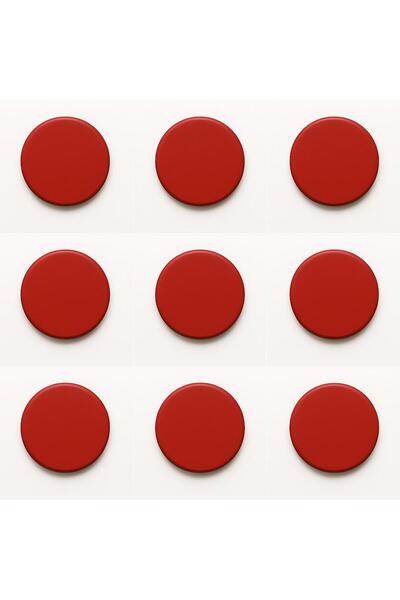 Alper Banyo Yedek Yuvarlak Yapışkanlı Çift Taraflı Bant - 10 Adet - 3.5cm X 3...